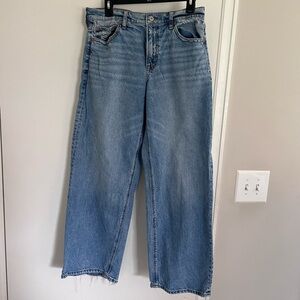 American Eagle Women’s Light Blue Wide-Leg Jeans